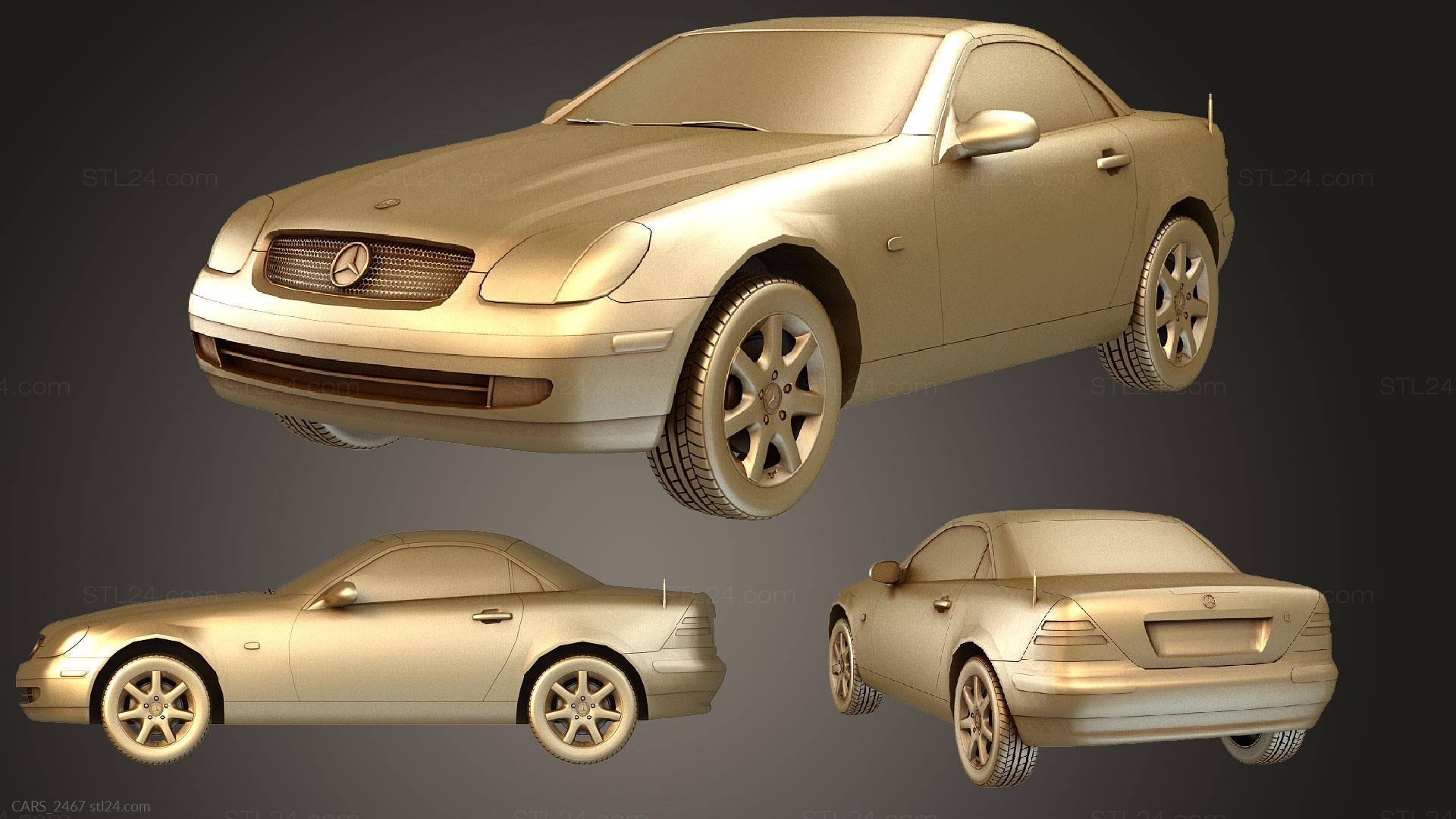 Mercedes-Benz SLK R170 1996-2004 3D Model by SQUIR